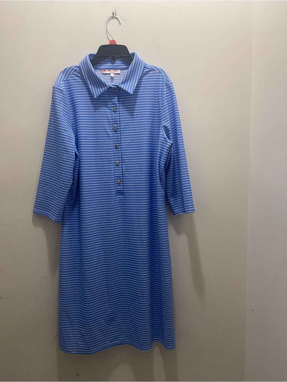 Jude Connally Striped Collared Shirt Dress
